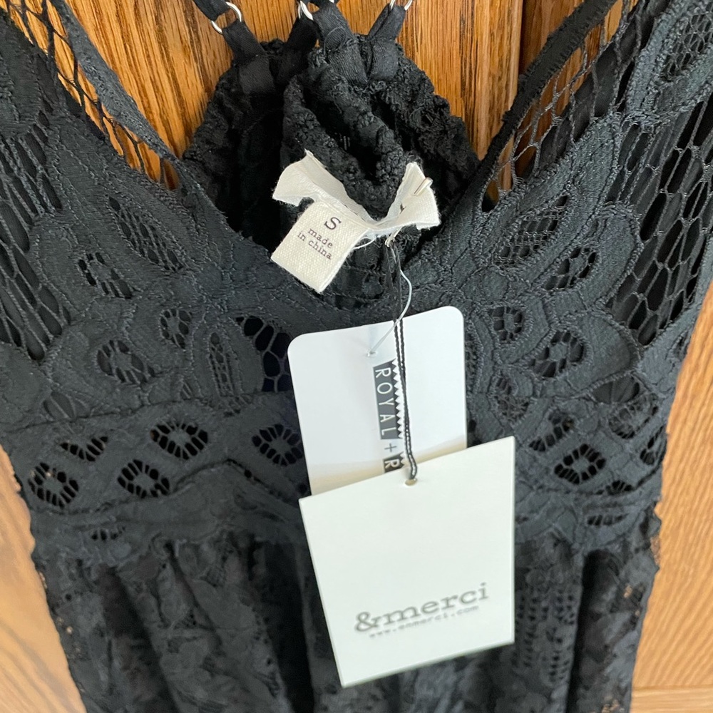 Black lace dress
